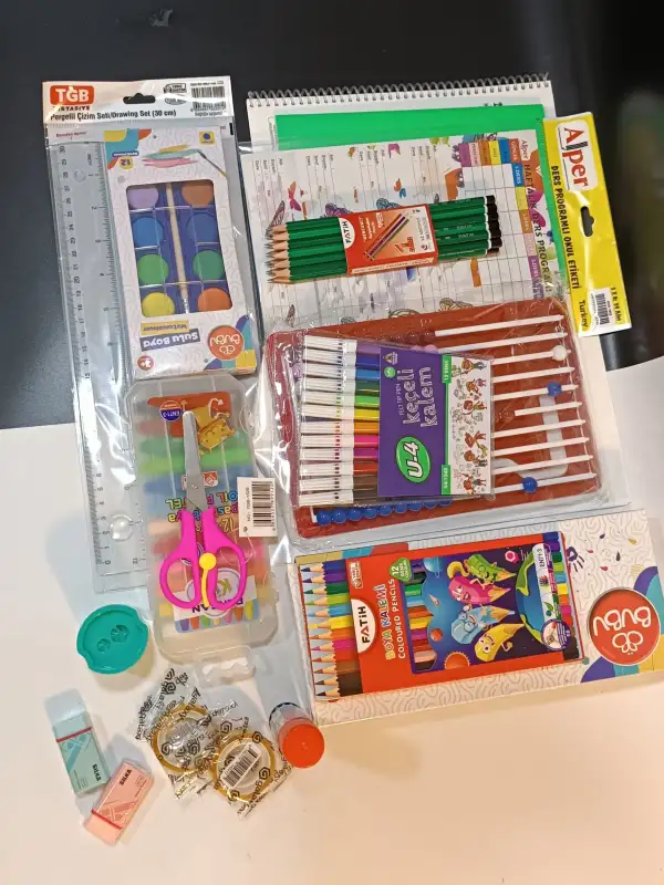 En Kullanışlı Okul Kırtasiye Seti 16 Çeşit Ürün
