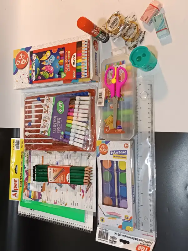 En Kullanışlı Okul Kırtasiye Seti 16 Çeşit Ürün