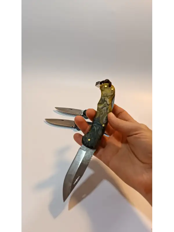 Epoksi Kabzeli Çakı Av Ve Kamp Bıçağı