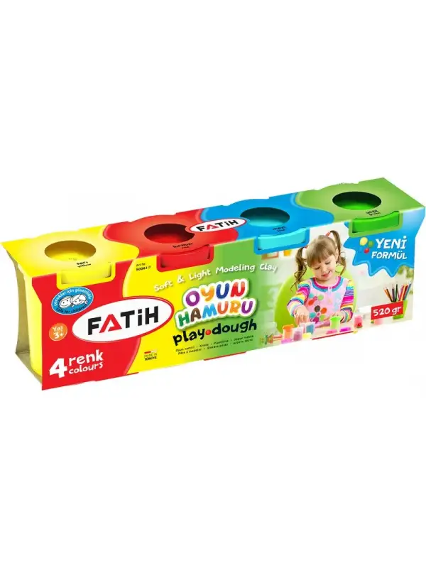 Fatih Oyun Hamuru 4 Renk 520 Gr