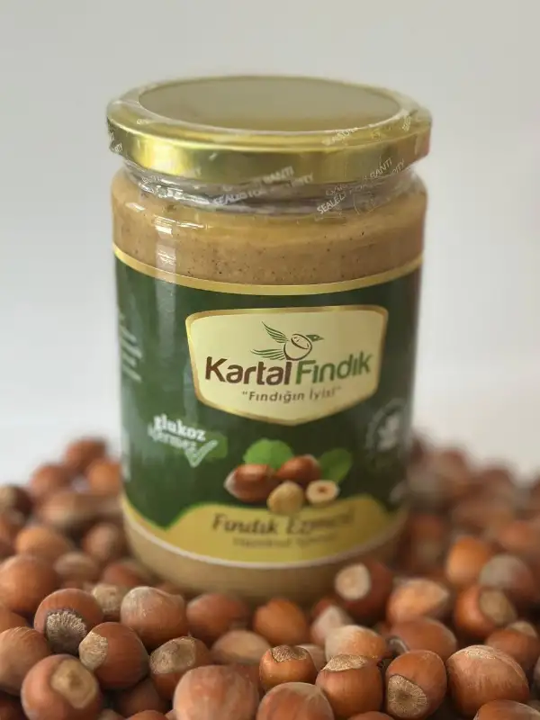 Fındık Ezmesi 600 gr Katkısız Doğal % 80 Fındık + Şeker