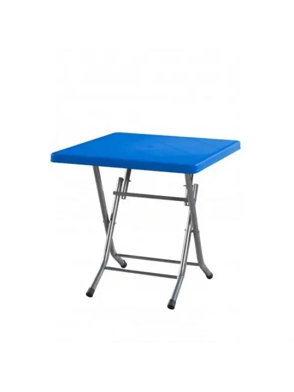 Florya Metal Ayak Plastik Masa Mavi 80*80