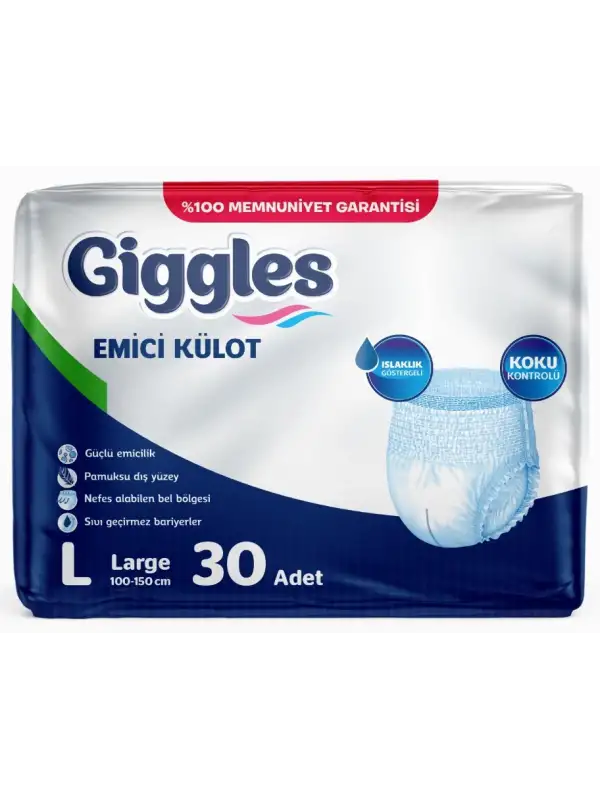 Gıggles Hasta Bezi Emici Külot 30 Lu Large