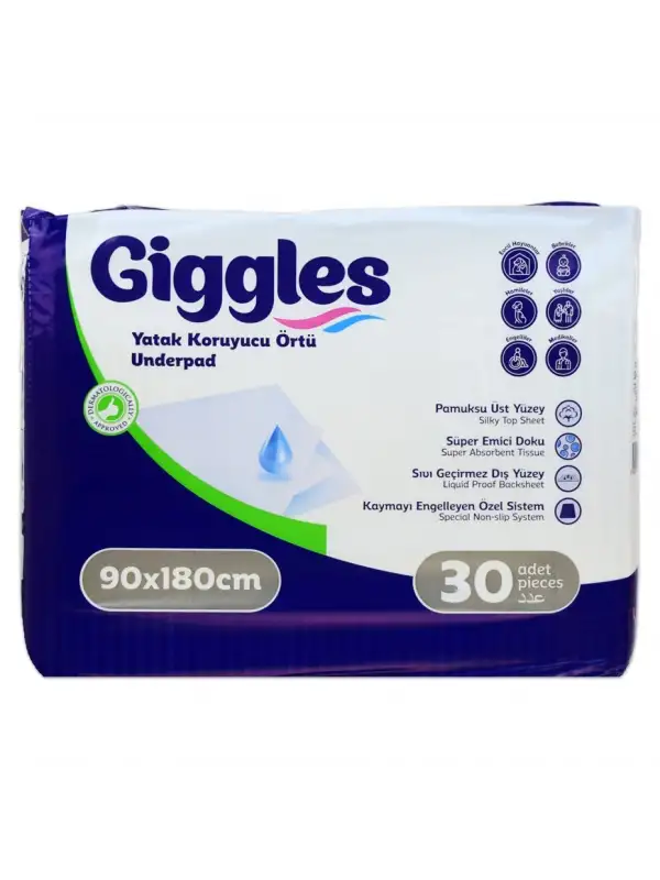 Gıggles Yatak Koruyucu Örtü 90*180 30 Lu