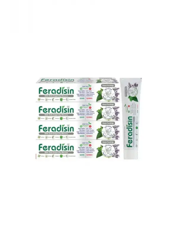 Gimdes Helal Sertifikalı Nane Ferahlığı Diş Macunu 5 li Set