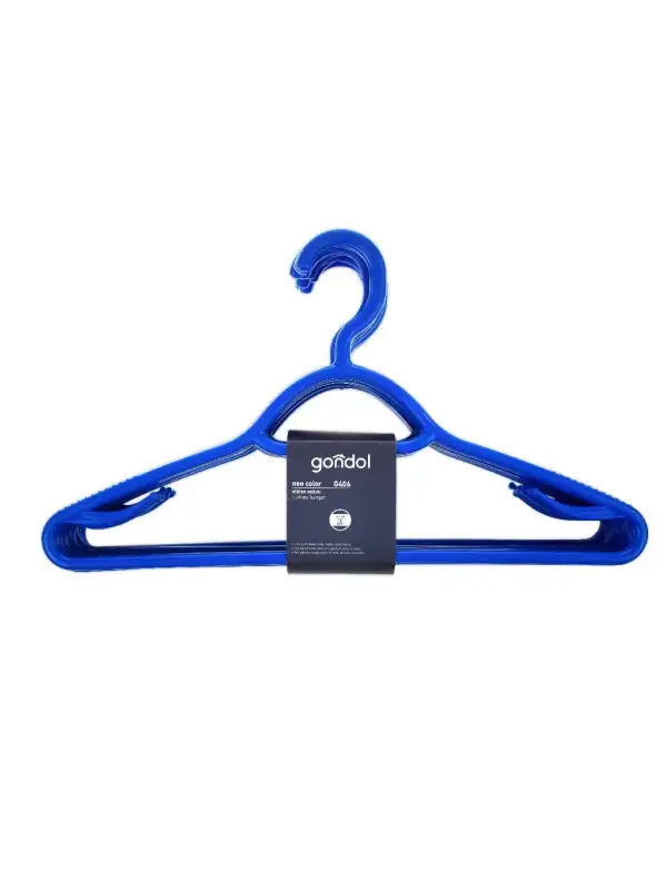 Gondol Neo Renkli Elbise Askısı 12 Li G-406