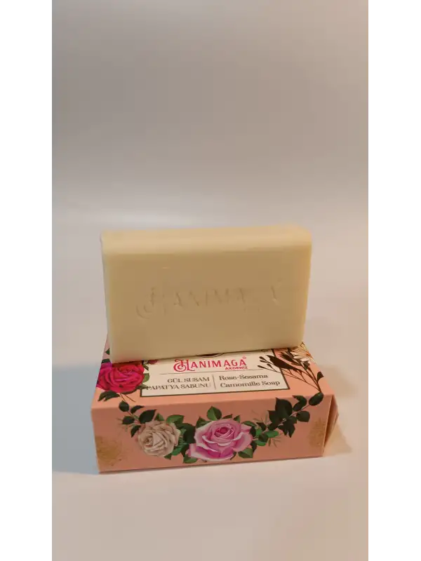 Akdeniz Doğal Gül Susam Papatya Sabunu 100 Gr,gül