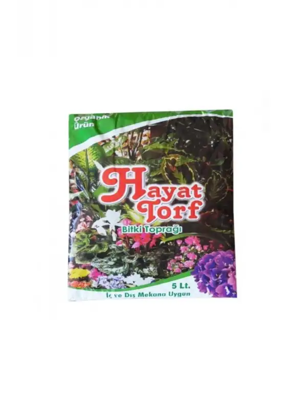 Hayat Torf Toprak 5lt Yerli Fidan Çiçek Toprağı