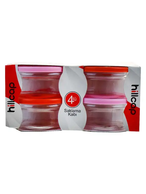 Hillcap Saklama Kabı Yuvarlak 4 Lü