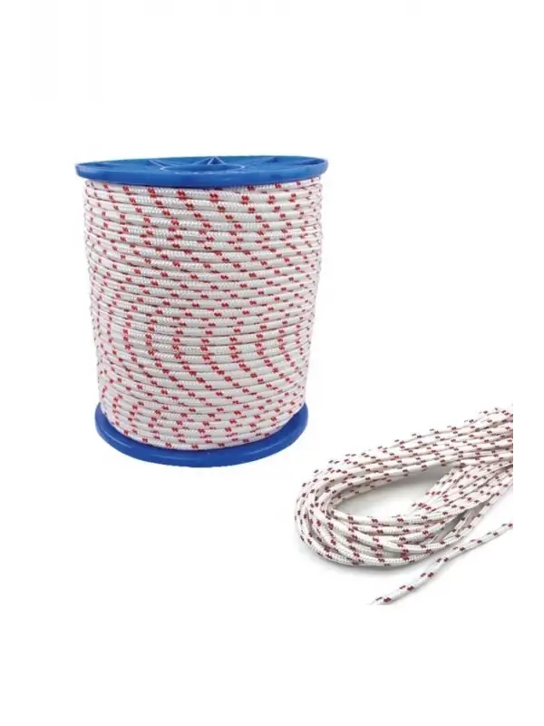 iskota Halat Gemici Dağcı Denizci ipi Polyester Örgü 8mm -20 Metre