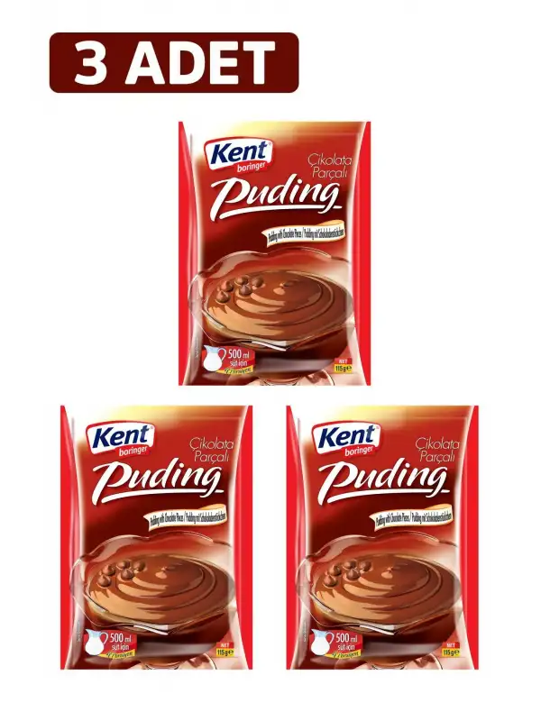 Kakaolu Puding 104g*3 adet