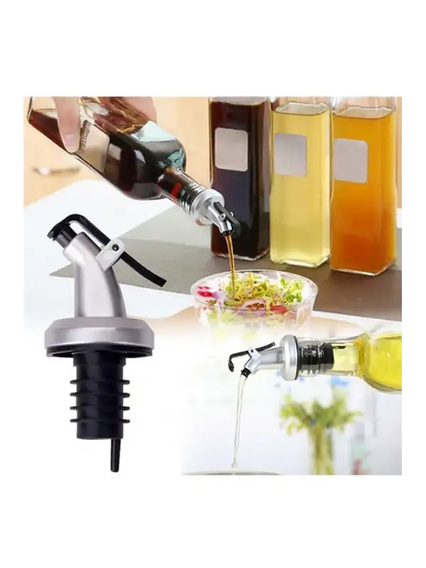 Yağdanlık Başlığı Kapaklı Şişe Ucu Servis Aparatı Damlalık Yağdanlık Başlık 2 Li Set