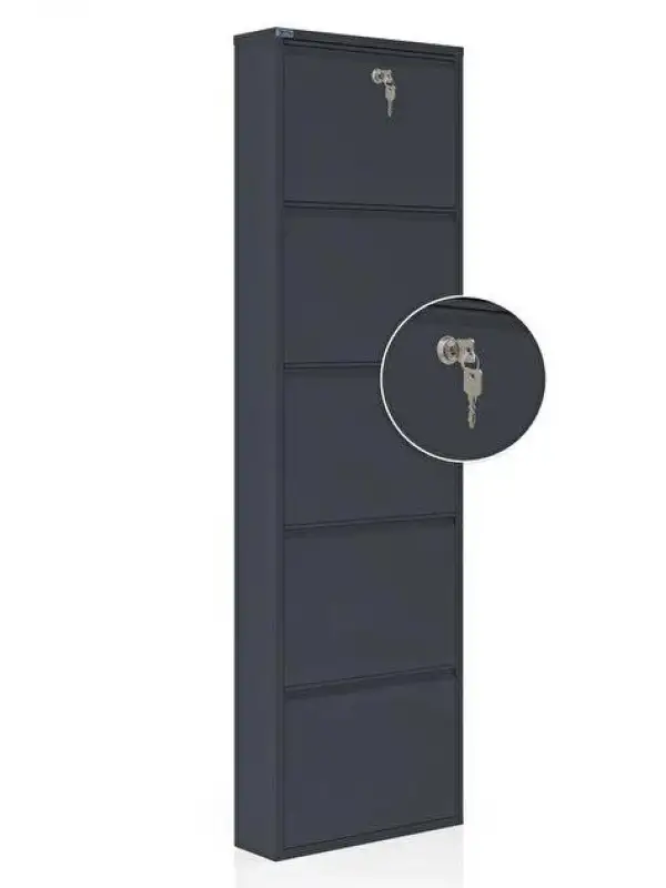 Kaser Kilitli Ayakkabılık 5 Katlı Dc-074