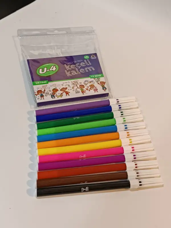 2021 Zrs U-4 Kecelı Boya Kalemı 12 Renk