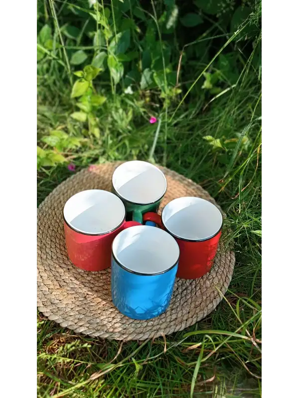 Keramika Çift Renkli Varil Kupa