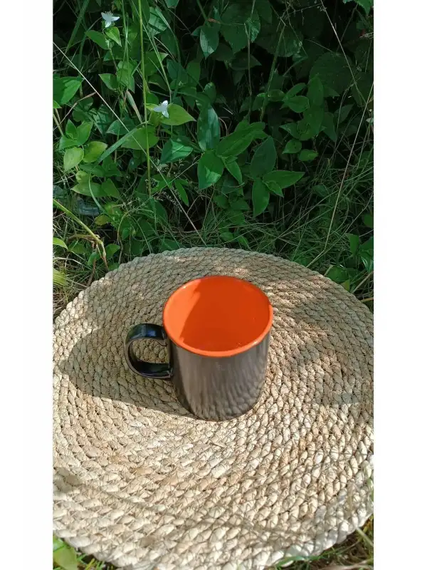 Keramika Kosova 10 Cm Çift Renk Kupa Kırmızı