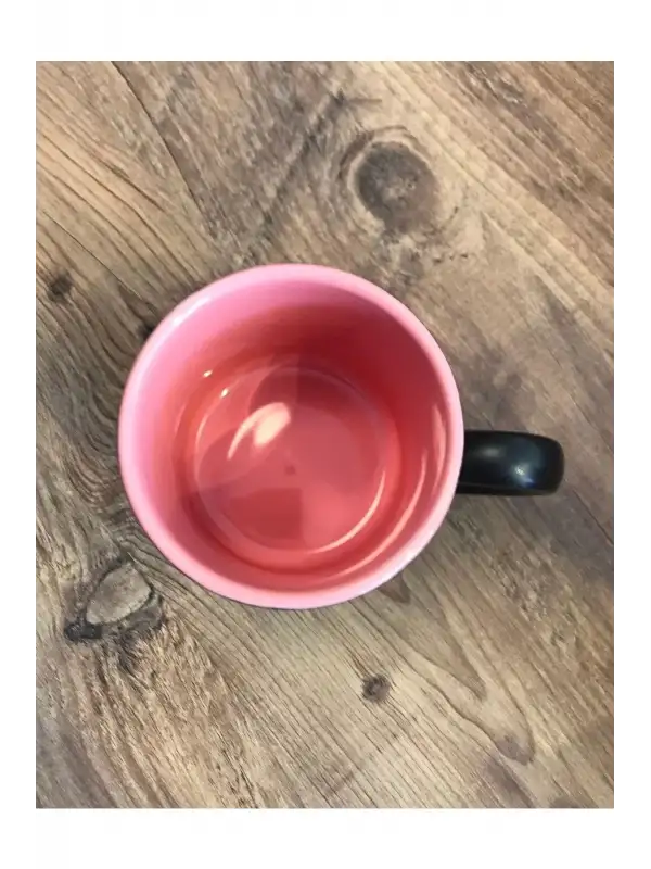 Keramika Kosova 10 Cm Çift Renk Kupa Pembe