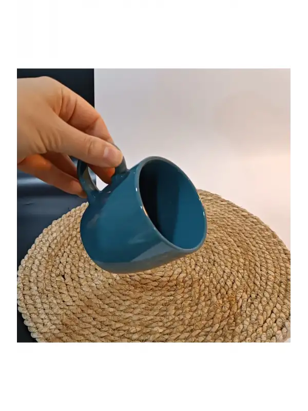 Keramika Seramik Renkli Kupa 9 cm