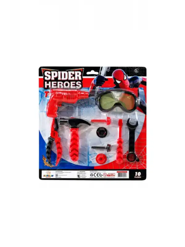 Kartela Spıder 10 Parça Tamir Seti Örümcek Adam