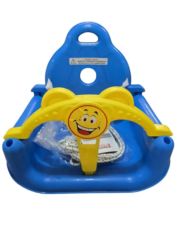 Kette Toys Çocuk Salıncağı, İpli ve Kemerli, Mavi Kırmızı, 40x40 cm, Koruyuculu