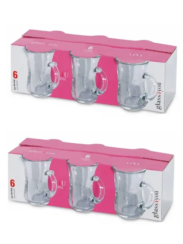 Kulplu Çay Bardağı 12li Set Paşabahçe Glass you