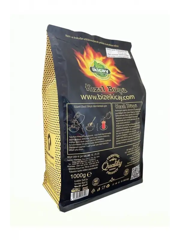 İkiçay Kilitli Ambalaj Kızıl Büyü 1000gr. X 2 Paket