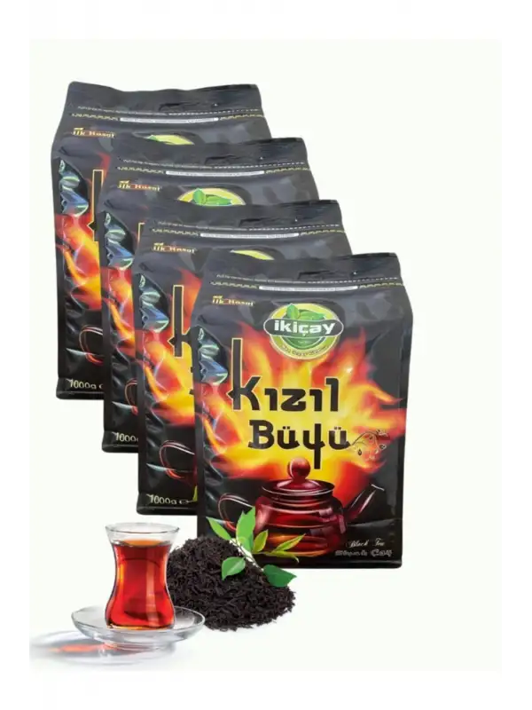 İkiçay Kilitli Ambalaj Kızıl Büyü 1000gr X 4Paket
