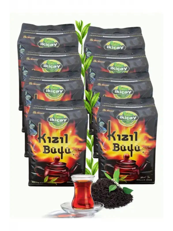 İkiçay Kilitli Ambalaj Kızıl Büyü 1000gr. X 8 Paket