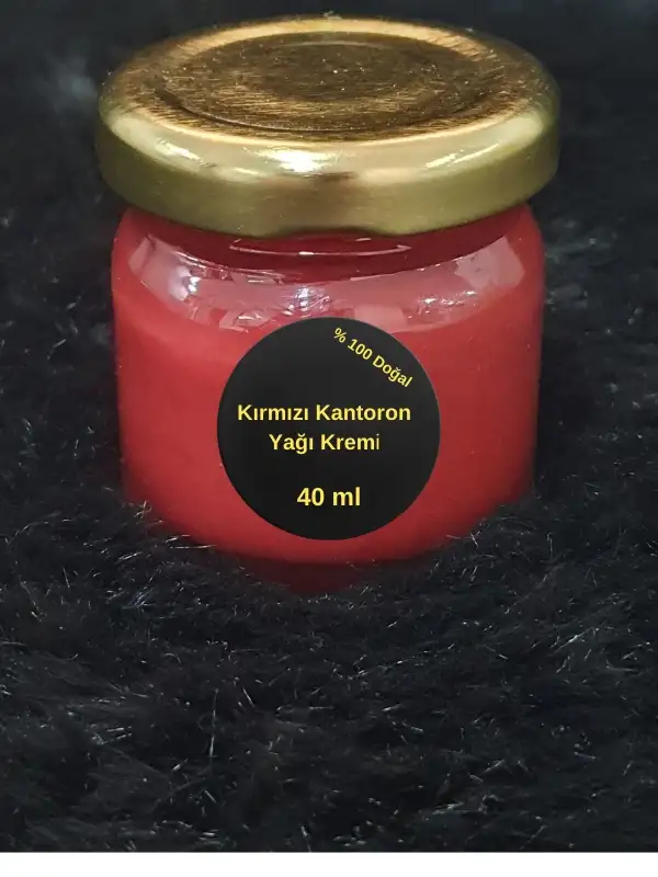 Kırmızı Kantoron Yağı Kremi 40ml Yatak, Pişik, Yanık Kremi Doğal (Her Evde Olması Gerekir) El yapımı