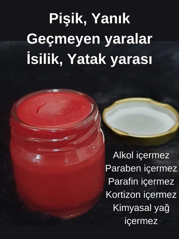 Kırmızı Kantoron Yağı Kremi 40ml Yatak, Pişik, Yanık Kremi Doğal (Her Evde Olması Gerekir) El yapımı