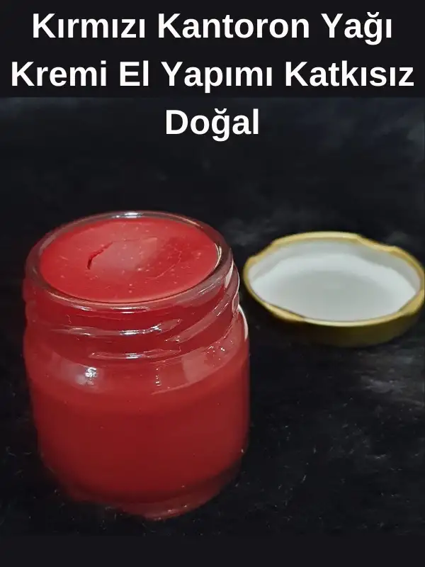 Kırmızı Kantoron Yağı Kremi 40ml Yatak, Pişik, Yanık Kremi Doğal (Her Evde Olması Gerekir) El yapımı