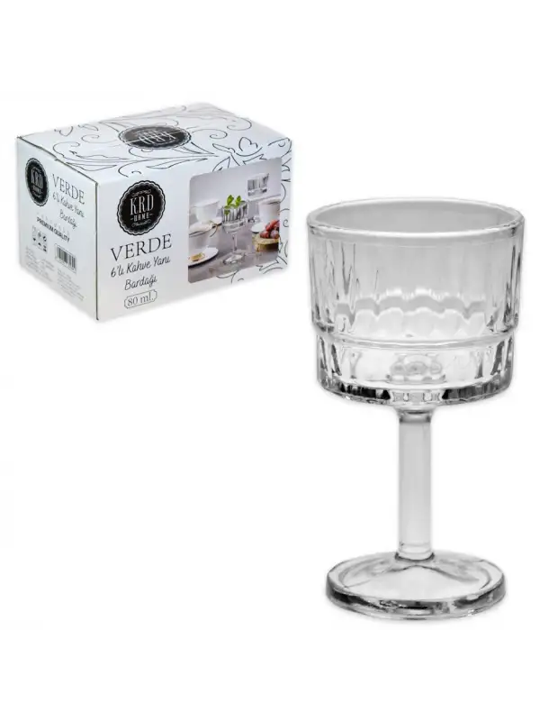 Krd Home Verde Kahve Yanı Bardak 6 Lı 0371