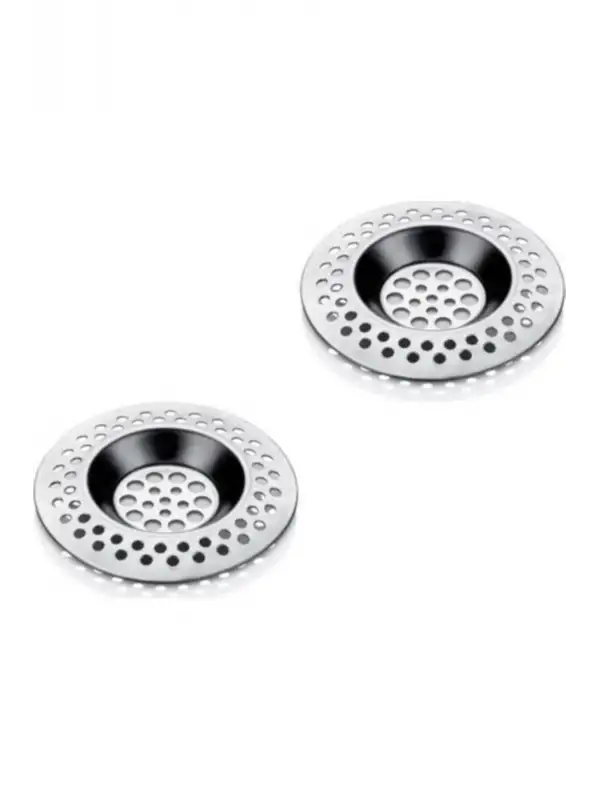 Lavabo Süzgeci Metal Evye Süzgeç Banyo Evye Deliği Çöp Tıkacı 2 Adet
