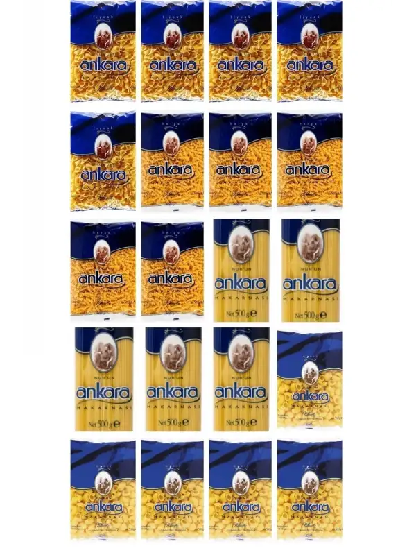 Makarnası 4 Çeşit Makarna 20li