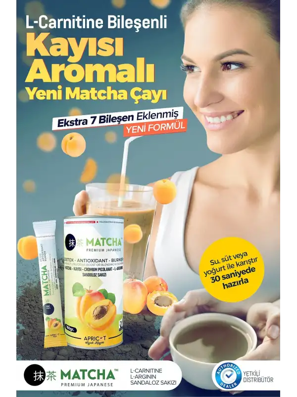 Kayısı Aromalı, Matcha Form Çayı 20 X 8gr (1 Box)