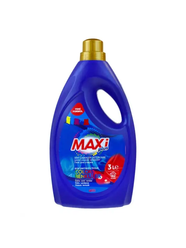 Maxi Plus Sıvı Çamaşır Deterjanı 3 Kg Renkliler