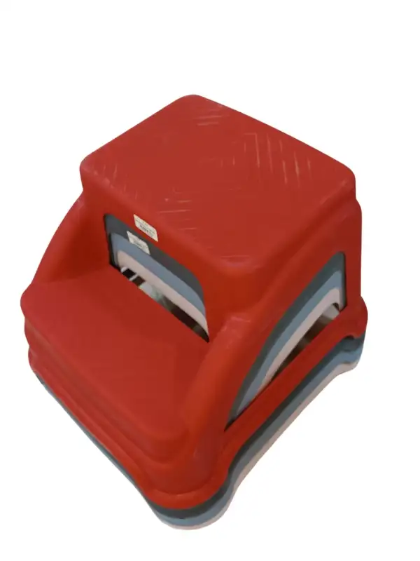 Merdivo Beyaz Pembe Mor Gri Kırmızı Plastik Basamak Merdiven Kamp Tabure