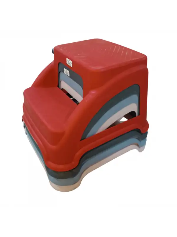 Merdivo Beyaz Pembe Mor Gri Kırmızı Plastik Basamak Merdiven Kamp Tabure