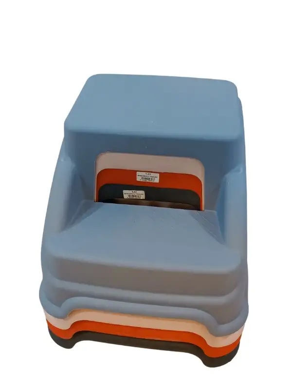 Merdivo Beyaz Pembe Mor Gri Kırmızı Plastik Basamak Merdiven Kamp Tabure