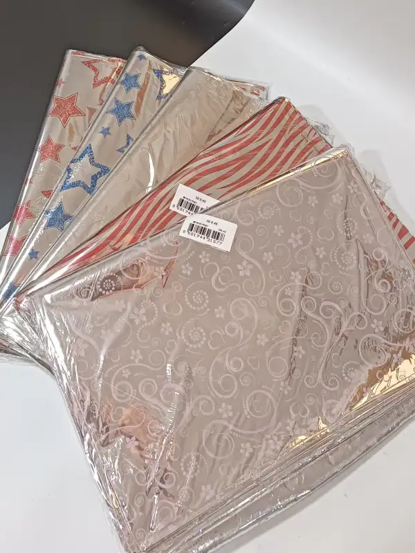 Metalize Hediye Paketi Bantlı Yapışkanlı 30x50cm 25 Adet