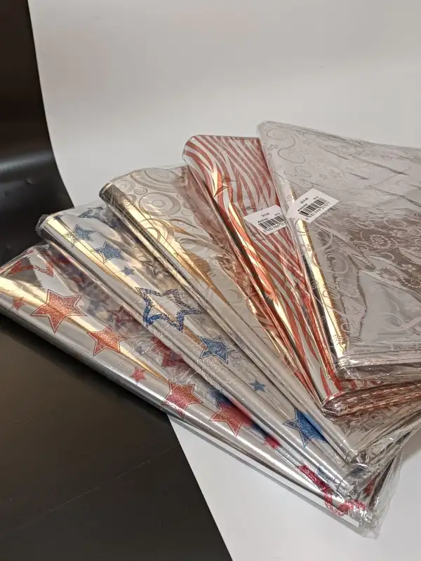 Metalize Hediye Paketi Bantlı Yapışkanlı 30x50cm 25 Adet