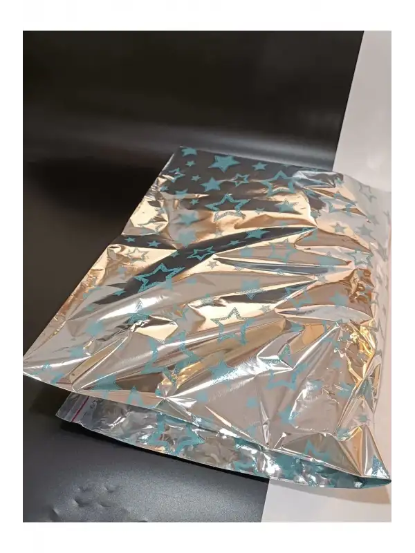 Metalize Hediye Paketi Bantlı Yapışkanlı 40x60 cm 100 Adet