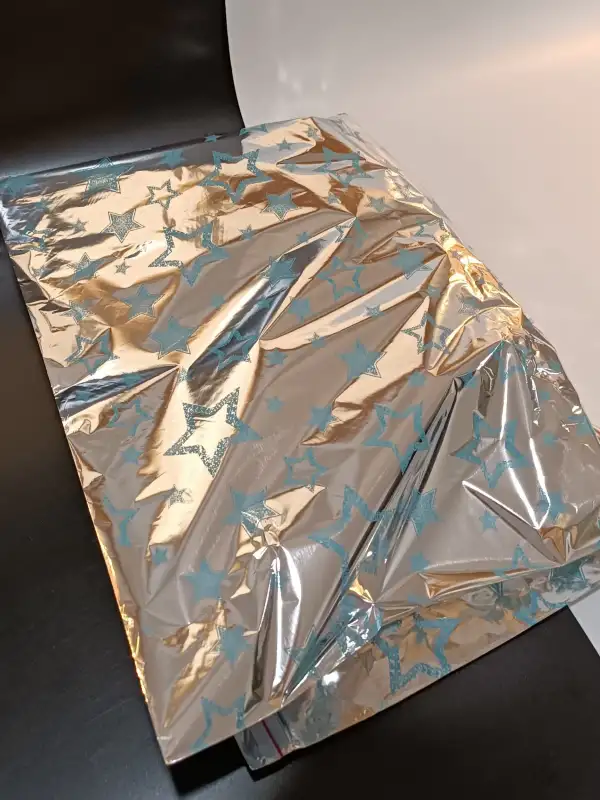 Metalize Hediye Paketi Bantlı Yapışkanlı 40x60 cm 100 Adet