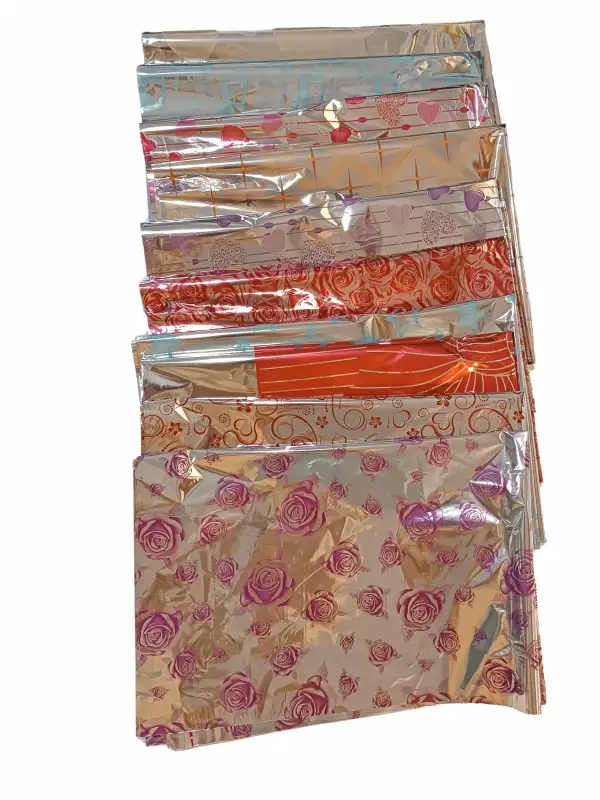 Metalize Hediye Paketi Bantlı Yapışkanlı 40x60 cm 25 Adet