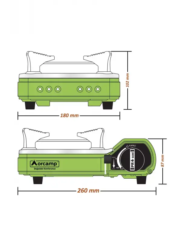 Mini Portatif Kamp Ocağı