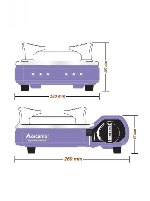 Mini Portatif Kamp Ocağı Orman Lezzetleri