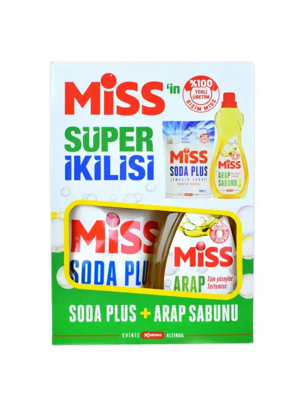 Miss 1 Lt 500 Gr Soda Ve 1 Lt Arap Sabunu 2 Li Pk
