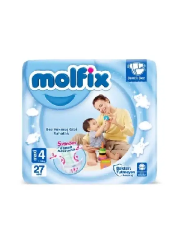 Molfix 4 Beden Maxi 27 Adet Bebek Bezi