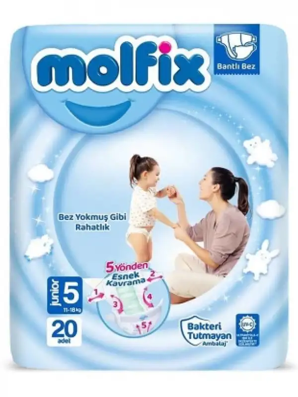 Molfix Bebek Bezi 5 Beden Junior 20 Adet