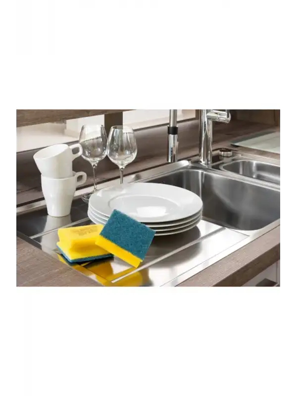 Mutfak Süngeri Yeşil Tırnak Korumalı Sünger 18 li